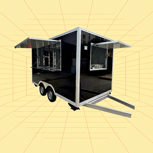 China Hot Sale <b>Concession</b> Food Kiosk Mobile Fast Street Snack Food Truck <b>Trailer</b> with Stainless Steel Workbench - Product Image 1