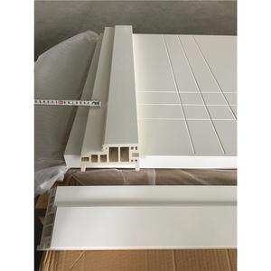 Cadre de <span class=keywords><strong>porte</strong></span> WPC facile à installer sur les grandes murs, cadres de <span class=keywords><strong>porte</strong></span> et appuis de <span class=keywords><strong>porte</strong></span> de grande taille avec étanchéité à l'eau, en couleur blanche et couleur bois - Product Image 4