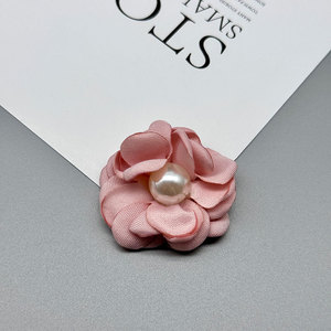 Accesorios para el Cabello con Borde Quemado Estilo Coreano, con Perla de 3.5 cm, Tela Hecha a Mano para Decoración de Ropa, Bolsos y Zapatos de Uso Casual - Product Image 4