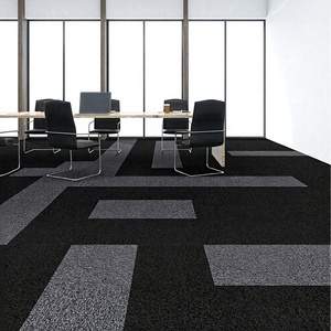 Alfombra de Baldosas para Hogar, Dormitorio u Oficina, con Respaldo Acolchado de PVC, 50x50 cm, Cuadradas, de Nailon Lavable, Antimicrobianas, con Pelo Cortado, Jacquard, Ecológicas - Product Image 3