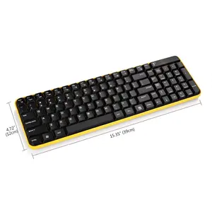 SMK-48350AG Standard Compact Wireless Keyboard And Mouse 2.4GHz Portable And Traditional Design For Laptop And Desktop
