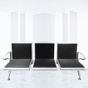 Silla de Espera Bao Xian, Fila de 3 Asientos, Acero Inoxidable, Cojín de PU, Uso en Hospitales, Aeropuertos y Estaciones - Product Image 3