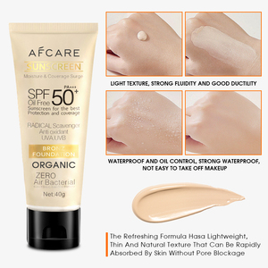 Crema solare leggera per il corpo e per il viso senza solfato idratante e minerale Centella vegana senza olio - Product Image 5