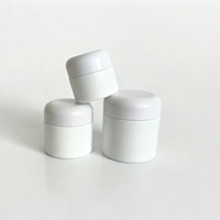 Pot en verre cosmétique de haute qualité 20g 30g 50g, pot de rangement en verre opale blanc, pot en verre rond cosmétique avec couvercle champignon blanc
