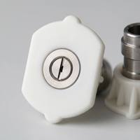 Embout de buse codé par couleur blanc à 40 degrés en acier inoxydable 304 pour le nettoyage de grandes surfaces