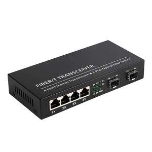 Bán buôn Gigabit <span class=keywords><strong>Ethernet</strong></span> sợi chuyển đổi với 2 SFP cổng 4 RJ45 cổng thu phát sợi SFP thu phát - Product Image 3