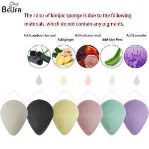 Belifa Nhãn Hiệu Riêng Tre Đen Than Hồng Xanh Nước Hữu Cơ Thả <span class=keywords><strong>Konjac</strong></span> <span class=keywords><strong>Sponge</strong></span> Và Một Giọt Nước Mắt Đất Sét Đỏ <span class=keywords><strong>Konjac</strong></span> <span class=keywords><strong>Sponge</strong></span> - Product Image 2