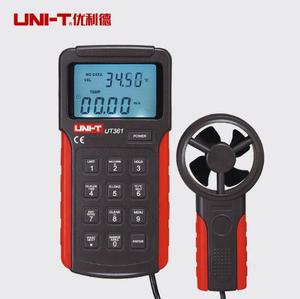 Anémomètre portatif UNI-T UT362, mesureur de vitesse du vent, de température et de débit d'air USB, modèle numérique haute précision de type séparé UT363S - Product Image 2