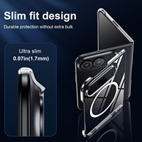 Coque pour iPhone Duo, coque transparente d'origine, antichoc, magnétique, compatible avec la charge sans fil, coque de protection rigide transparente pour iPhone Duo