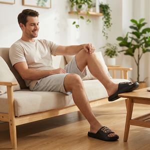 Chaussons d'intérieur et d'extérieur pour homme, imperméables, antidérapants, respirants, légers, résistants à l'usure, tendance, décontractés - Product Image 2