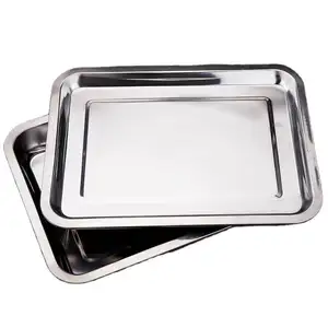 China Luxury Customization Modern Simplicity Stainless Steel BBQ Ice Cube Oval Tray