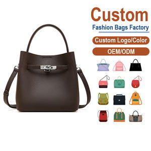 Bolso de Mano de Lujo Personalizado, de Cuero Genuino TOGO, Tipo Cubo, para Mujer, Resistente, de Piel de Vacuno de Primera Calidad, con Cierre de Hebilla Giratoria - Product Image 1