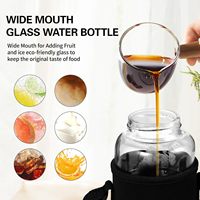 2024 la mode 40oz bouteille d'eau voyage en plein air Sport étanche thé verre bouteilles d'eau avec filtre