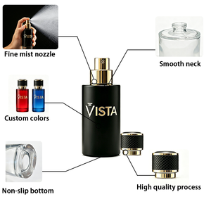 Flacon de <span class=keywords><strong>parfum</strong></span> en verre personnalisé avec estampage doré, emballage en soie vide, étiquette personnalisée, <span class=keywords><strong>parfum</strong></span> pour femme - Product Image 1