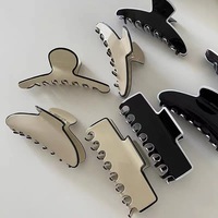 Oradour JD-55 Jepit Rambut Wanita Bahan Asetat 12 Cm Warna Solid Minimalis Modern Aksesoris Rambut Geometris untuk Penggunaan Sehari-hari