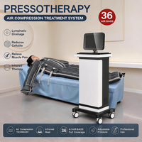 Système de pressothérapie premium à 36 airbags, vêtement de massage par compression corporelle complète avec chauffage FIR, équipement de soin corporel et de beauté