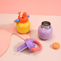 Nouvelle Tasse Isotherme Portable pour Enfants, Grande Capacité, Motif Dessin Animé, en Acier Inoxydable 316, Double Boisson, pour l'Extérieur