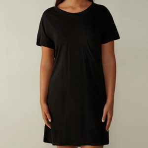 Bamboo Cotton Women's <strong>Sleep</strong> Dress Organic Jersey Nightdress for Women Summer Womens Lounge Dresses Casual Night <strong>Tee</strong> - Product Image 5