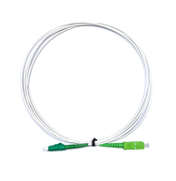 Cable Fibra Óptica Armado LC APC A SC APC OS2 Blanco 2.0mm Simplex Latiguillo Óptico 1m 2m