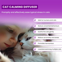 Kit de démarrage pour diffuseur de phéromones calmants de 48ml pour chat aide à réduire les signes courants de stress chez le chat et les chatons pour plusieurs chats