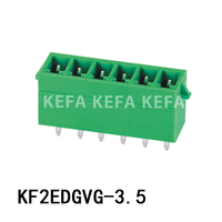 Connecteur de circuit imprimé KEFA KF2EDGV-3.81, bornier en cuivre à visser, pas de 3,81 mm, 300 V 8 A