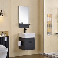 Meuble de rangement moderne étanche avec tiroirs, en MDF, pour salle de bain, lavabo et toilettes