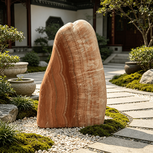 Pierre de paysage en granit vert veiné naturel, moderne, durable, pour jardin extérieur, élément décoratif pour lac, hôtel, villa - Product Image 3
