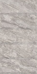 Carrelage de sol en porcelaine pleine masse Blaze Build gris clair 10 mm d'épaisseur, finition brillante métallisée, biseauté, antidérapant, 470x1200 mm - Product Image 3