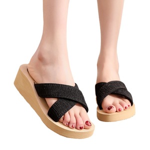 Chanclas <span class=keywords><strong>de</strong></span> tacón alto para mujer, zapatos planos <span class=keywords><strong>de</strong></span> <span class=keywords><strong>ballet</strong></span> con correa <span class=keywords><strong>de</strong></span> tela cruzada <span class=keywords><strong>de</strong></span> color caramelo, cierre sin cordones, estilo <span class=keywords><strong>de</strong></span> verano - Product Image 1