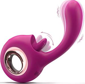 Vibrador Dildo para Mujeres, Juguetes Sexuales, Dildos para Parejas, Estimulador de Clítoris con Lengua Vibrante y 9 Modos de Estimulación - Product Image 2