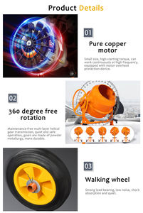 Petit mélangeur de ciment portable 200l 250l, petit, de haute qualité et à bas prix - Product Image 4