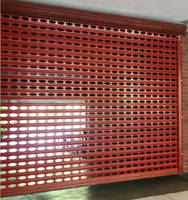Porte à volet roulant creuse en alliage d'aluminium antivol Porte à volet roulant ventilée à poinçonnage électrique
