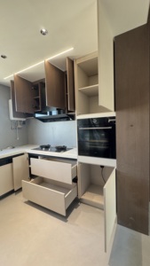 <b>Kitchen</b> <b>Furniture</b> Manufacturer Cabinets Wholesale High Gloss Lacquered Wood Modern Design Custom Cabinets - Product Image 3
