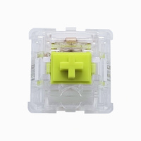 Tecsee Fournisseur PC Haut PC Bas POM Tige Métallique Clavier Commutateur Tactile Cristal Citron Commutateurs