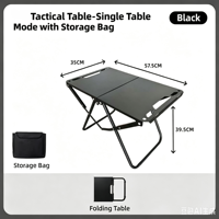 Bureau tactique pliable portable, table multifonctionnelle pour le camping en plein air et les pique-niques