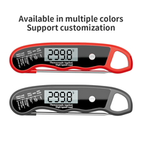 Thermomètre numérique pour viande RUIMEISEN RMS-201, pliable, étanche IPX6, haute précision, écran LCD métallique, pour barbecue et grillades
