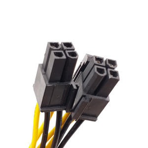 Cantell kabel pemisah Y, CPU 8pin ke 8 ganda (4 + 4)Pin PCIE 20cm - Product Image 5