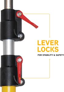 <span class=keywords><strong>Lance</strong></span> de pulvérisation <span class=keywords><strong>télescopique</strong></span> haute pression, 24 pieds, avec déclencheur, 4 verrous, 200 degrés, de 8 à 24 pieds - Product Image 3