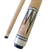 Queues de billard de carom en ébène noir et érable tigré, faites à la main, de haute qualité, étanches, 142 cm, 12 mm, joint 3/8-10