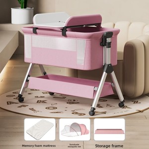 Nouveau <span class=keywords><strong>lit</strong></span> cododo multifonctionnel moderne en métal pour nouveau-né, berceau à bascule, <span class=keywords><strong>lit</strong></span> pliant portable et amovible pour <span class=keywords><strong>bébé</strong></span> - Product Image 1