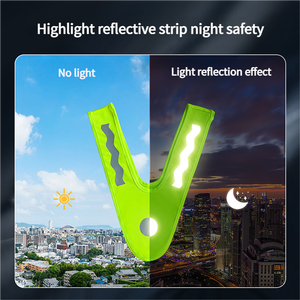 Gilet de sécurité réfléchissant pour enfants, ultra lumineux 360°, pour la nuit et l'extérieur °   Gilet de sécurité pour enfants Vis pour le camping, la randonnée et les activités nocturnes - Product Image 2