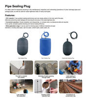 Bouchon de tuyau gonflable en caoutchouc de 100 mm, sac de vidange, bouchon de canalisation, modèle RPC-20-100S OEM