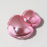Tube de gloss et blush cosmétique en forme de cœur mignon de 7 ml, emballage plastique vide pour marque privée, tubes de gloss rose