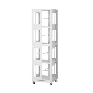 4-Tier thép xoay kệ sách với bánh xe kích thước lớn mạnh mẽ và rộng rãi giá sách kệ sách dễ dàng lắp ráp chúng tôi kho trong kho - Product Image 4
