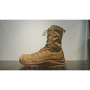 DF0112 Outdoor Sports <b>Hiking</b> Camping Shoes Asiaon Customized Tactical <b>Boots</b> Long High Top Cow Suede Stock - Product Image 3