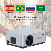 Projecteur 8K, mini projecteur 4K, projecteur intelligent pour la maison, portable, 1080P, Wifi, vidéo, projecteurs LED 4K pour le cinéma à domicile