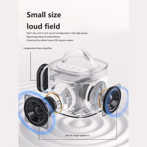 Blue Tooth BT V5.0 Speaker Home KTV <b>Wireless</b> Stereo <b>Microphone</b> 2.4G Deep Battery Outdoor RGB Light - Product Image 3