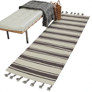 ITHL Scandinavian Cotton <b>Loomed</b> Flat <b>Weave</b> Rugs Handmade Eco-Friendly Waterproof Modern Indoor Outdoor Area Rugs Sets Economical - Product Image 1