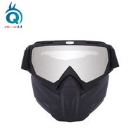 Lunettes de moto tactiques CS bon marché avec lentille colorée, masque intégral coupe-vent pour homme