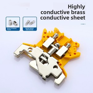 Uslkg Din Rail khối thiết bị đầu cuối Brass PC Chất liệu vít kết nối mặt đất/Trái Đất thức ăn loại cho ô tô điện khối thiết bị đầu cuối - Product Image 5